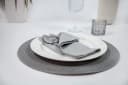 Mon Bijou Stoffservietten Set 6-tlg. Dunkelgrau Bio-Baumwolle Bild 1