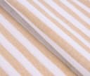 Mon Bijou Stoffservietten 12er Set 45x45cm Weiß-Beige Gestreift 100% Baumwolle Bild 4