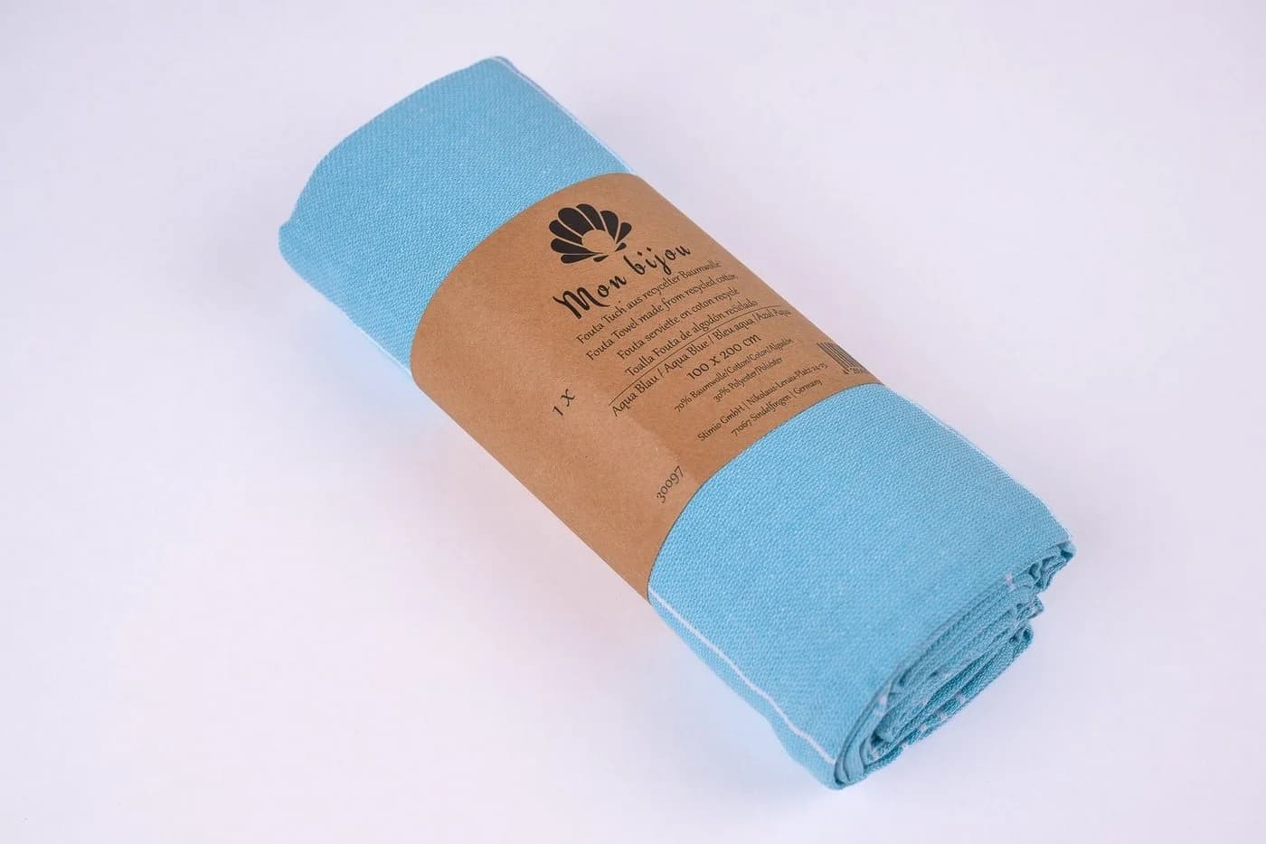 Mon Bijou Saunatuch Strandtuch Blau Schnell trocknend