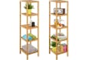 tectake Badregal Paola Bambus Standregel Modern Braun Bild 2