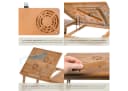 TecTake Laptoptisch Bambus höhenverstellbar klappbar mit USB-Lüfter Bild 5