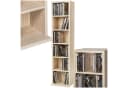 tectake CD-Regal Standregal in Holzoptik mit höhenverstellbaren Fächern Bild 2