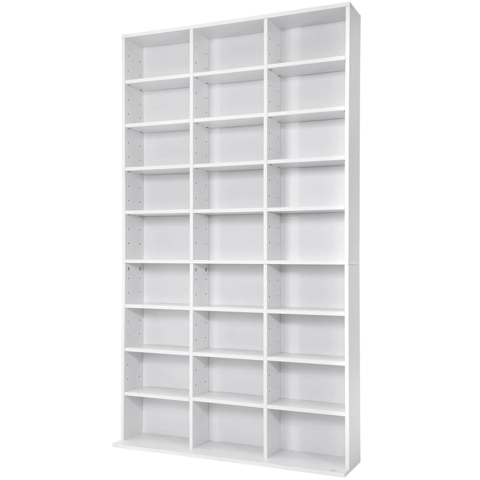 TecTake CD DVD Regal Holzoptik 1080 CDs 27 Fächer