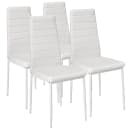 tectake Esszimmerstuhl Set 4 St. Weiß Kunstleder Modern Bild 1