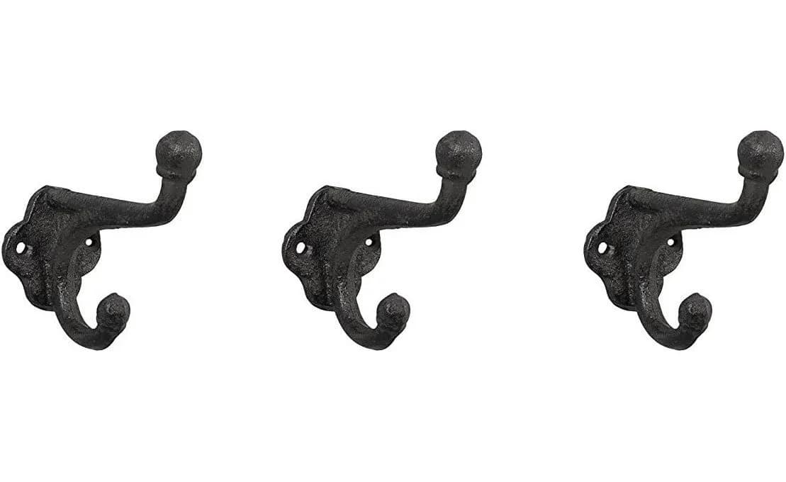 LB H&F Lilienburg Dekohaken 3er Set Wandhaken Antik Gusseisen
