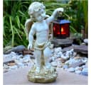 INtrenDU Grabengel mit Laterne 38cm Wetterfest Polyresin Bild 1