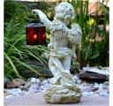INtrenDU Grabengel mit Laterne 38cm Wetterfest Polyresin Bild 3