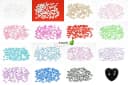 Creativery Streudeko 100x Herz Dekosteine Transparent Acryl Bild 1