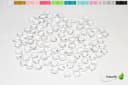 Creativery Streudeko 100x Herz Dekosteine Transparent Acryl Bild 2