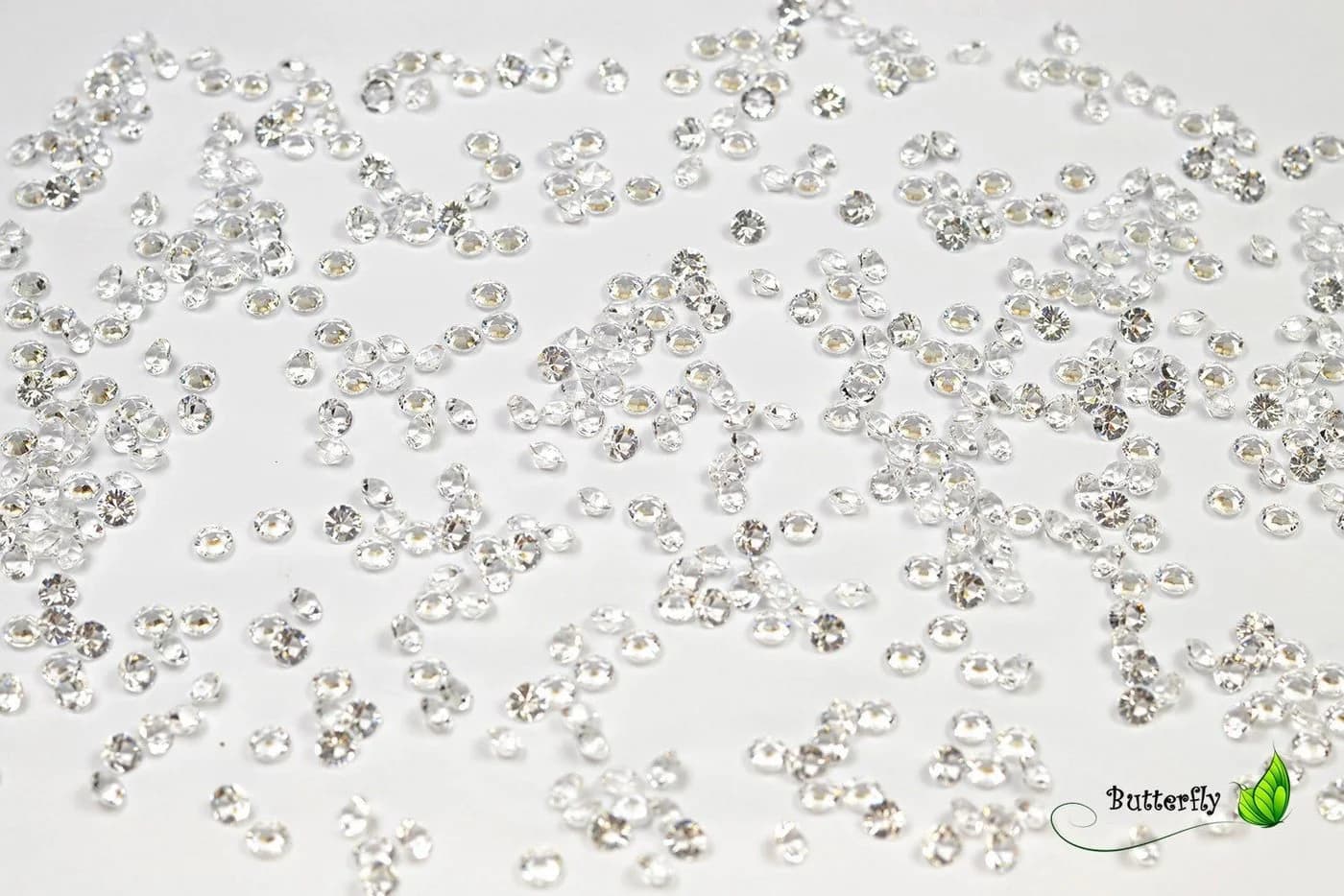 Creativery Dekosteine Diamanten 6mm Transparent 1000 Stück