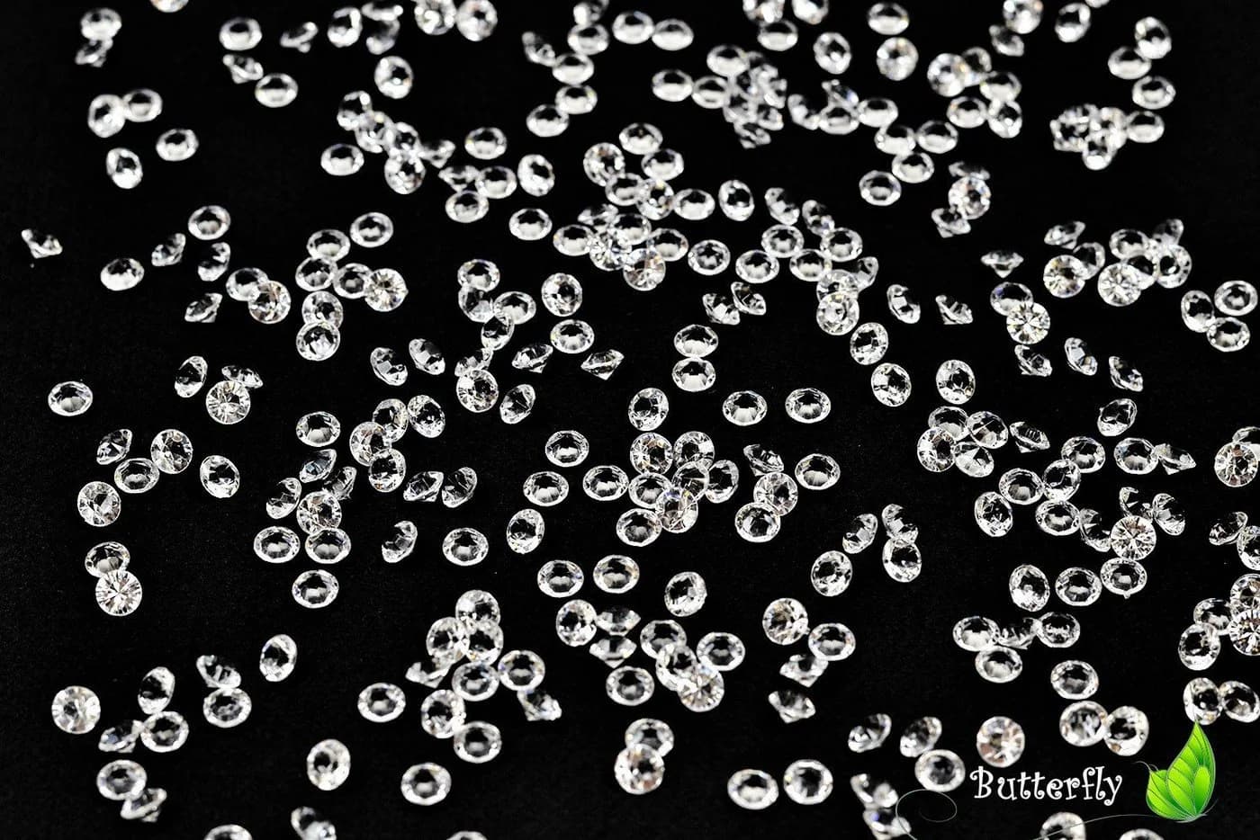 Creativery Dekosteine Diamanten 6mm Transparent 1000 Stück - Bild 2