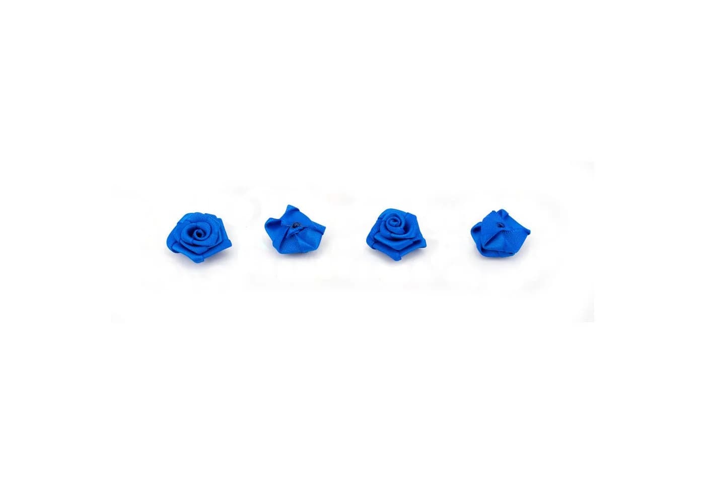 Creativery Satinrosen 2cm Blau 20 Stück zum Basteln & Aufnähen - Bild 3