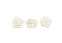 Creativery Satinrosen 3cm Ivory 10 Stück Bastelzubehör Bild 1