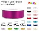Creativery Satinband 6mm x 20m Rolle Rot Bild 3