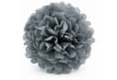 Creativery Pompon 35cm Silber Grau Seidenpapier Bild 2