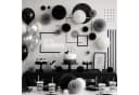Creativery Pompon 35cm Silber Grau Seidenpapier Bild 5