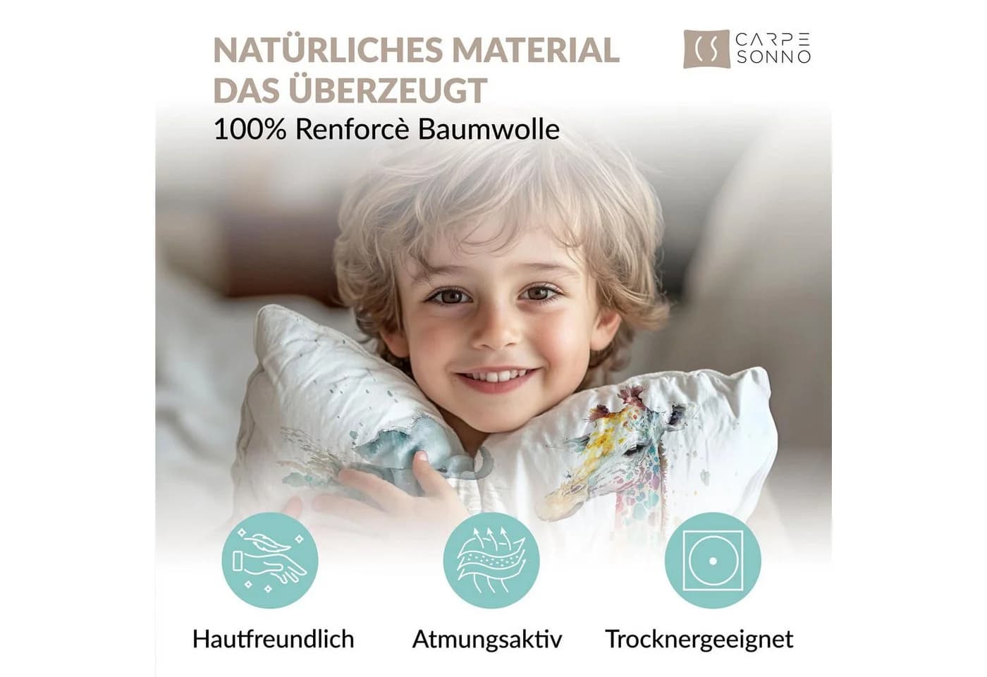 Moderne Glow-in-the-Dark Bettwäsche mit tierischen Motiven - Bild 3
