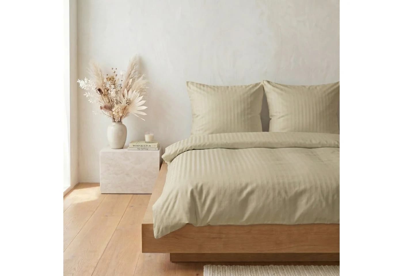 Carpe Sonno Hotel-Bettwäsche Set 2-tlg. Taupe 100% Baumwolle