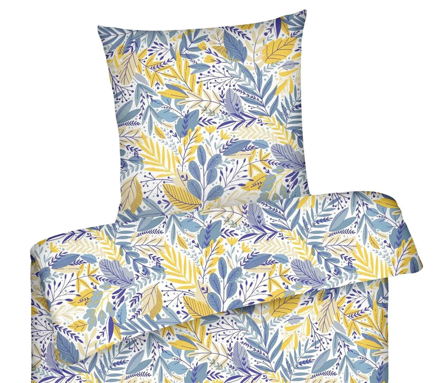 Carpe Sonno Renforce Bettwäsche 135x200 155x220 Blau Floral - Bild 3