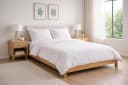 Carpe Sonno Bettwäsche Mako Satin Weiß Uni 2-teilig Baumwolle Bild 1