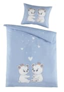 Carpe Sonno Babybettwäsche 100x135 Blau Grau 2-teilig Baumwolle Bild 2