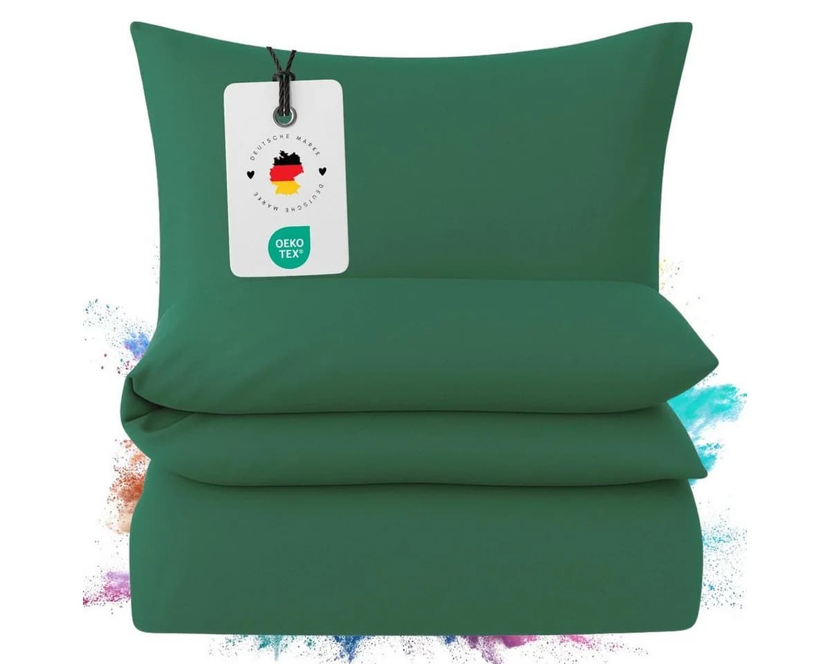 Carpe Sonno Mako Satin Bettwäsche Grün 135x200 & 155x220 - Bild 2