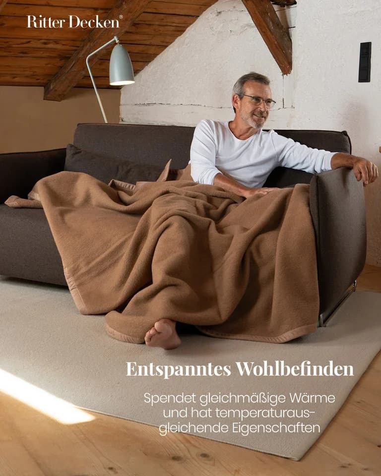Ritter Decken Maharani Kamelhaardecke 100% Baby-Kamelhaar - Bild 3