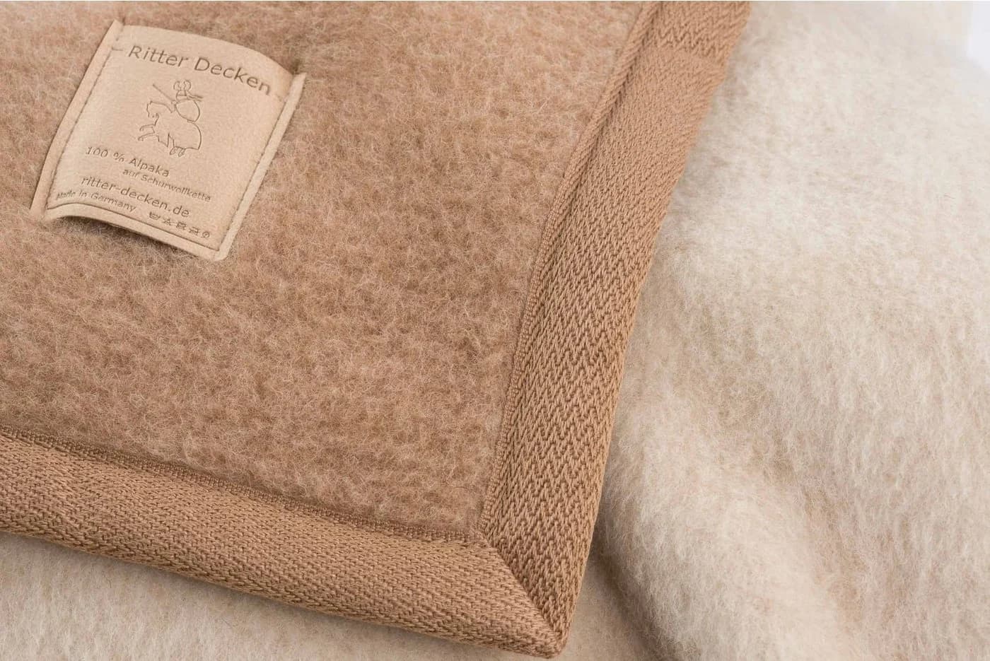 Wohndecke Kuschelweiche Alpakadecke Lima Star aus 100% Alpakawolle zweiseitig, Ritter Decken