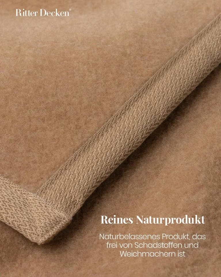 Ritter Decken Cashmera Kaschmirdecke 100% Kaschmir-Edelhaar Braun - Bild 5