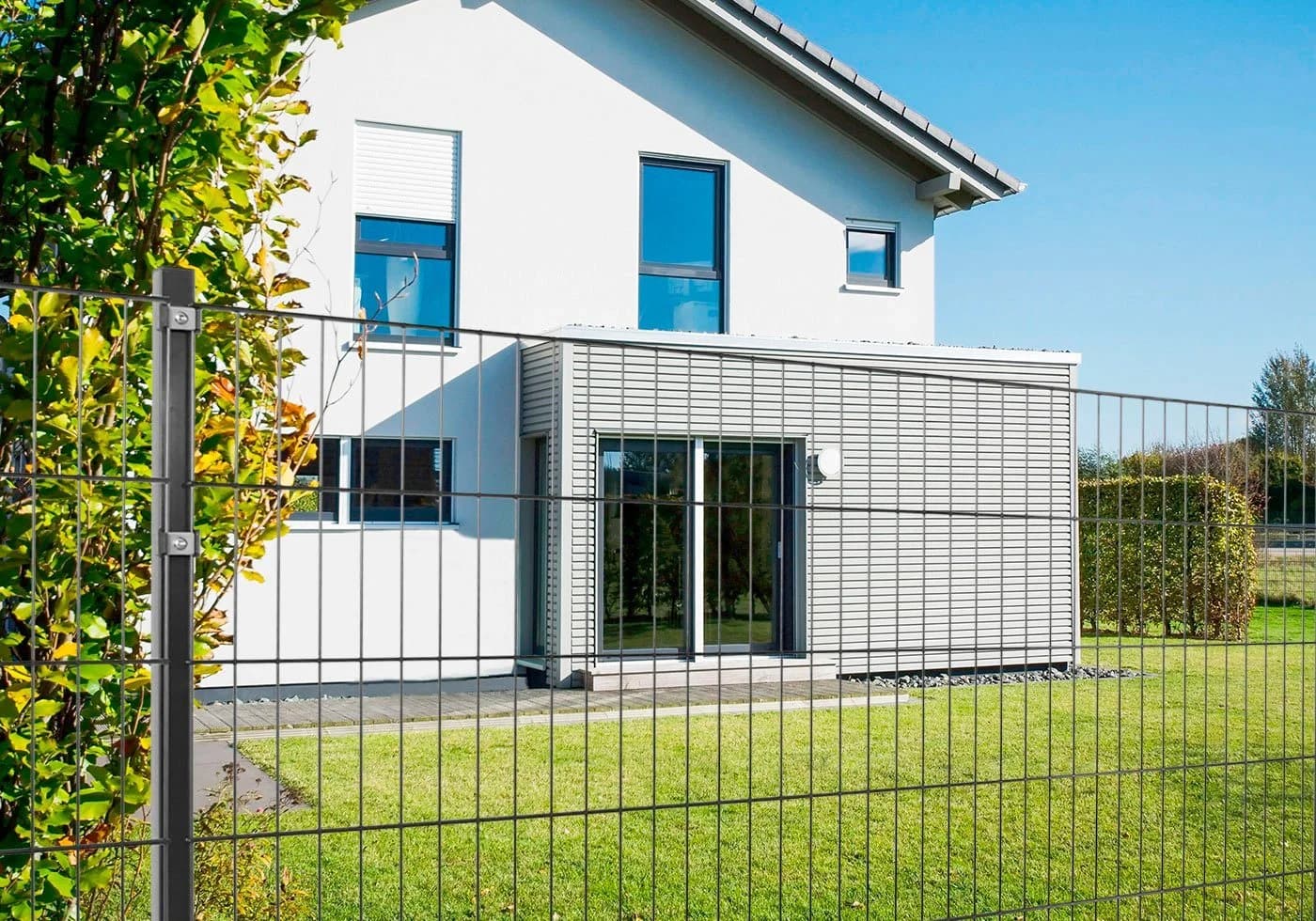 Peddy Shield Doppelstabmattenzaun Set Anthrazit Stahl 30m - Bild 2
