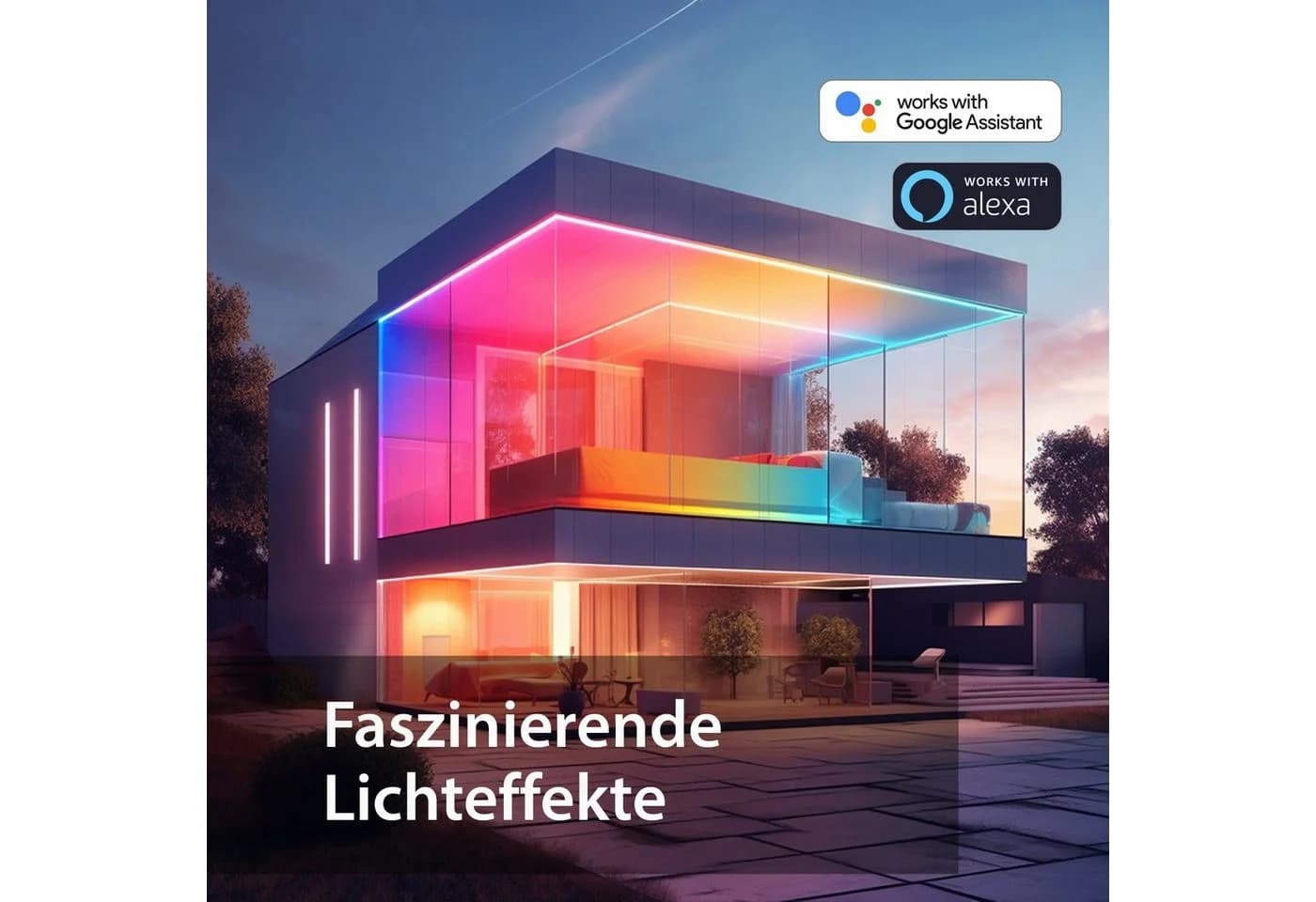 XCOAST LED-Streifen 2m Smartes Selbstklebendes LED Band Dimmbar - Bild 3