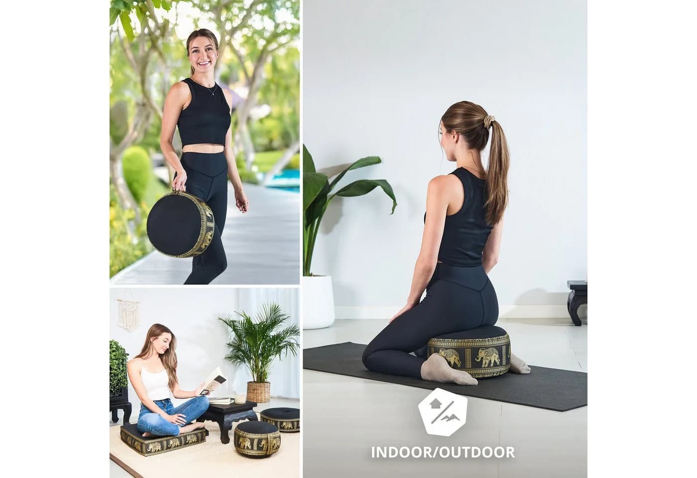 livasia Meditationskissen Zafukissen Deluxe Kapok Vegan Handgefertigt - Bild 3