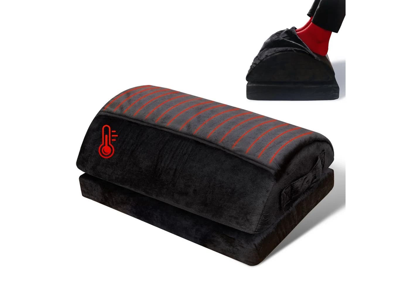 Björn&Schiller Fußstütze Schwarz Höhenverstellbar mit Fußtasche - Bild 2