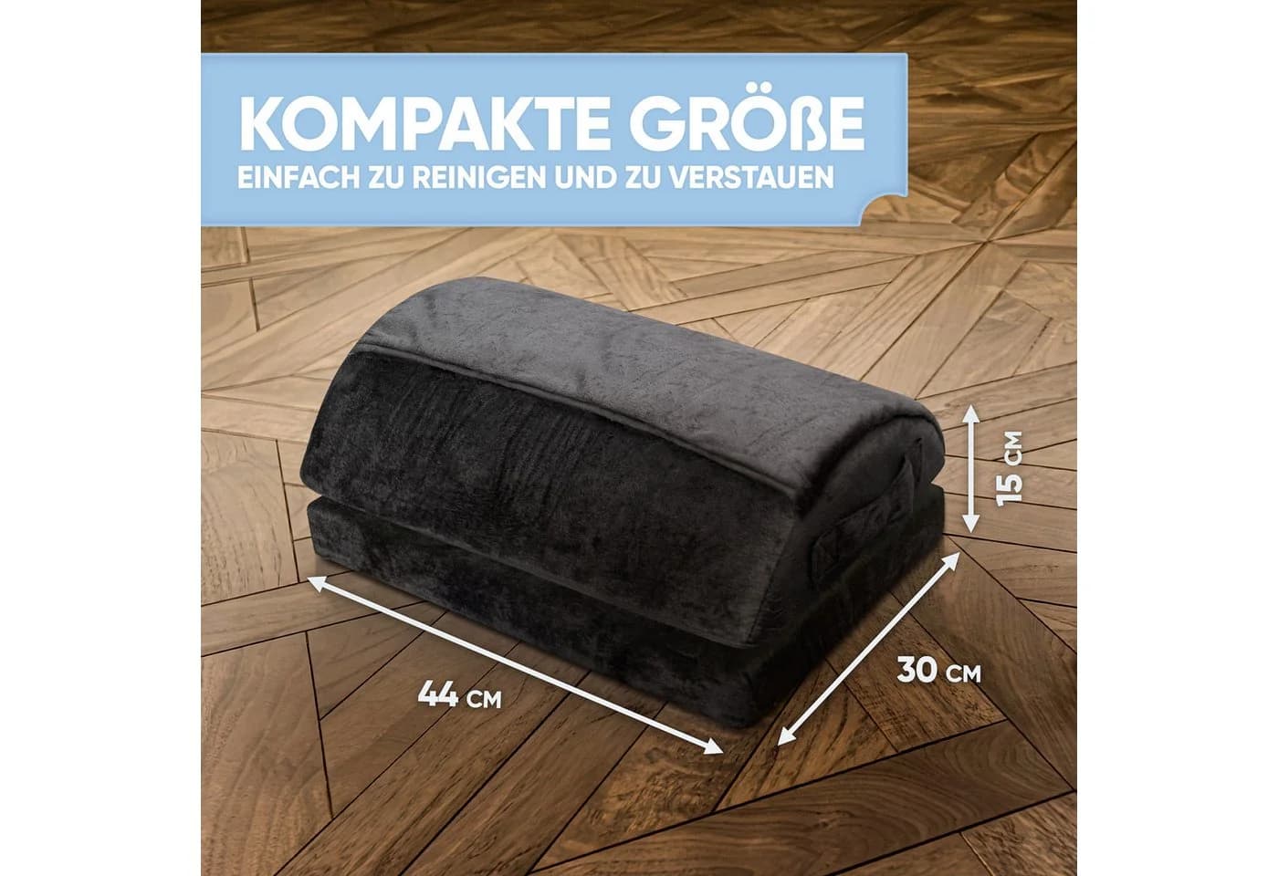 Björn&Schiller Fußstütze Schwarz Höhenverstellbar mit Fußtasche - Bild 4