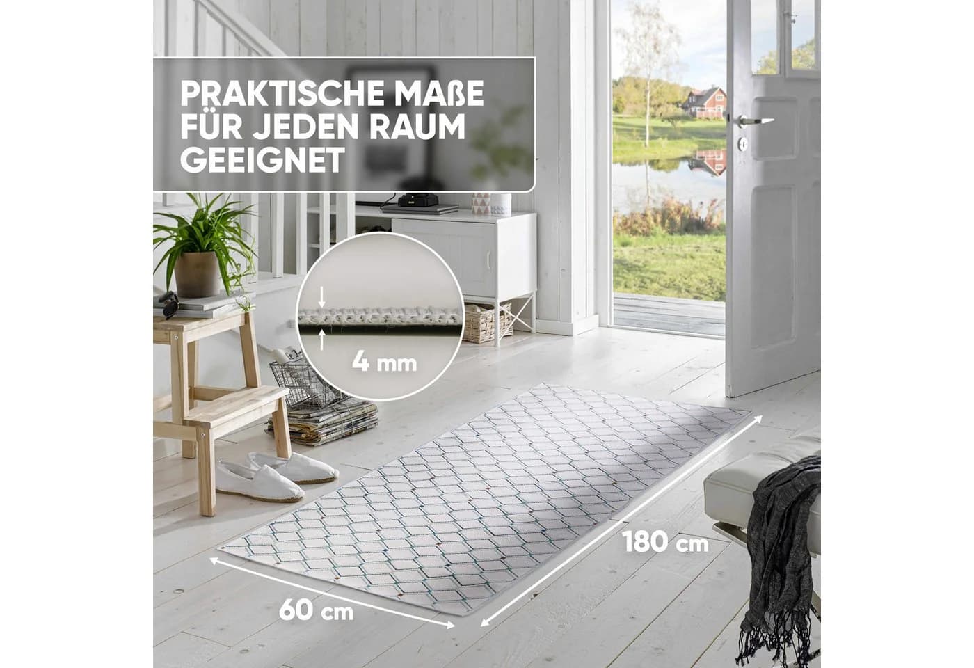 Björn&Schiller Läufer Rutschfest Beige Modern - Bild 4