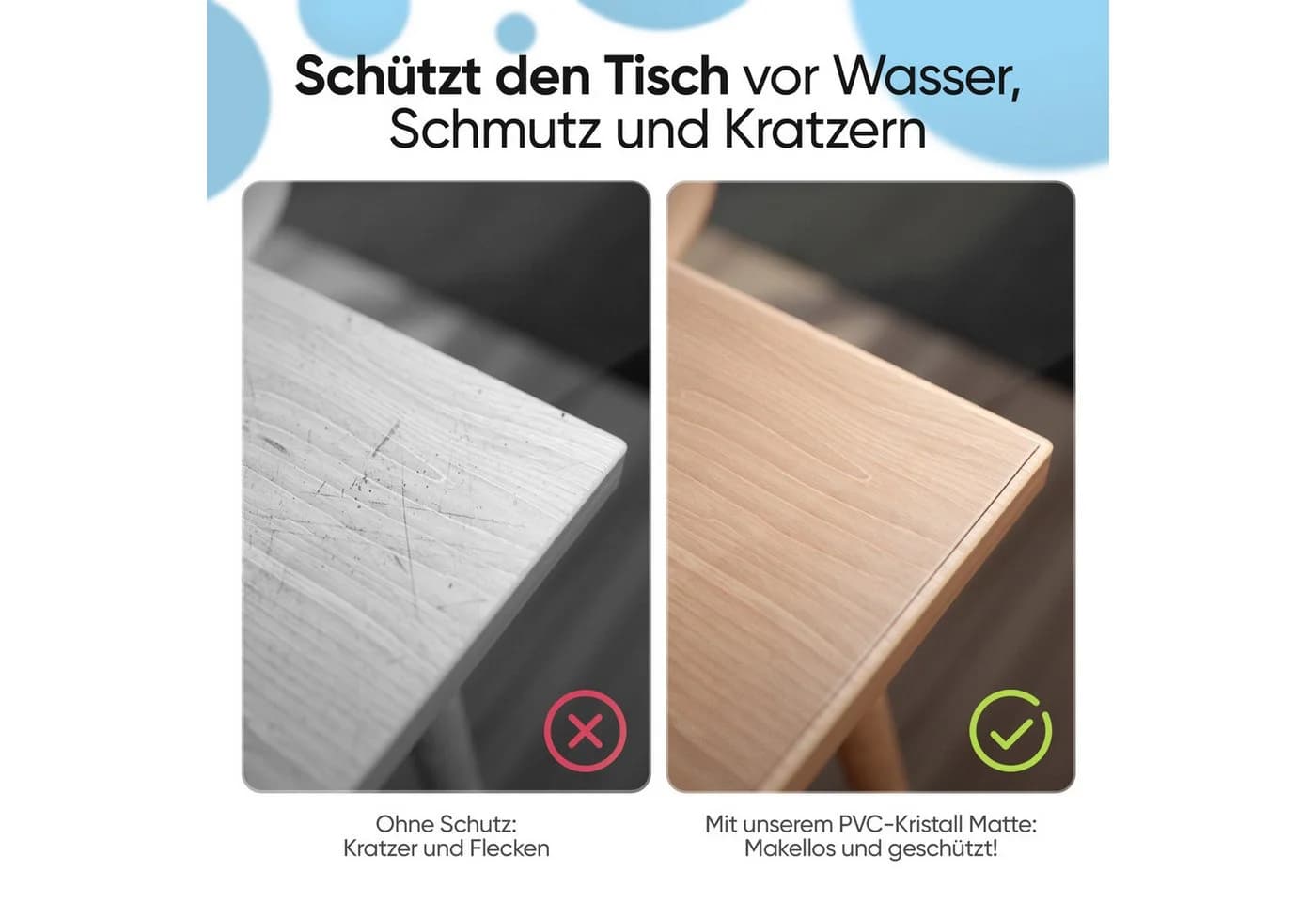 Björn&Schiller Tischdecke Transparent 2mm Schutzfolie - Bild 3