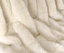 Wohndecke Premium Felldecke Kunstfell Kaninchen Creme-Weiß Bild 3