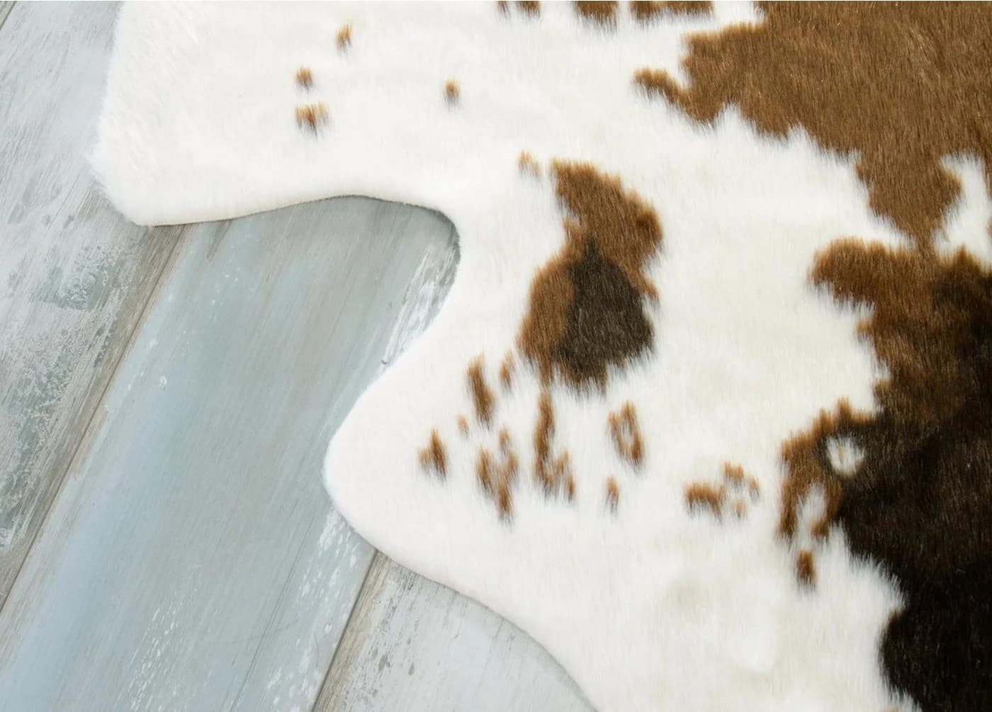 Wohnen und Accessoires GmbH & Co. KG Fellteppich Kuhfell Teppich Kunstfell Braun - Bild 5