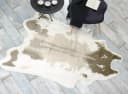 Wohnen und Accessoires Fellteppich Kuhfell Hellbraun Kunstfell Bild 3