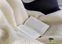 Wohnen und Accessoires Wolldecke Flaum 100% Merinowolle Beige Bild 3