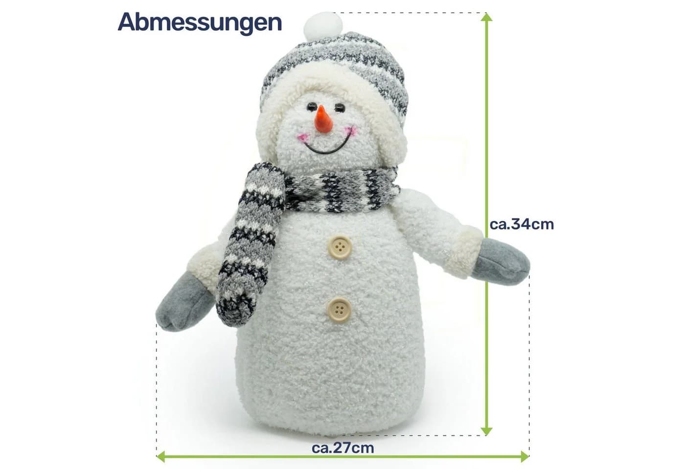 Gravidus LED-Dekofigur Schneemann Weihnachten mit warmweißer Beleuchtung - Bild 5