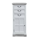 Grafelstein Hochschrank BEACH HOUSE weiß braun Badschrank Bild 1