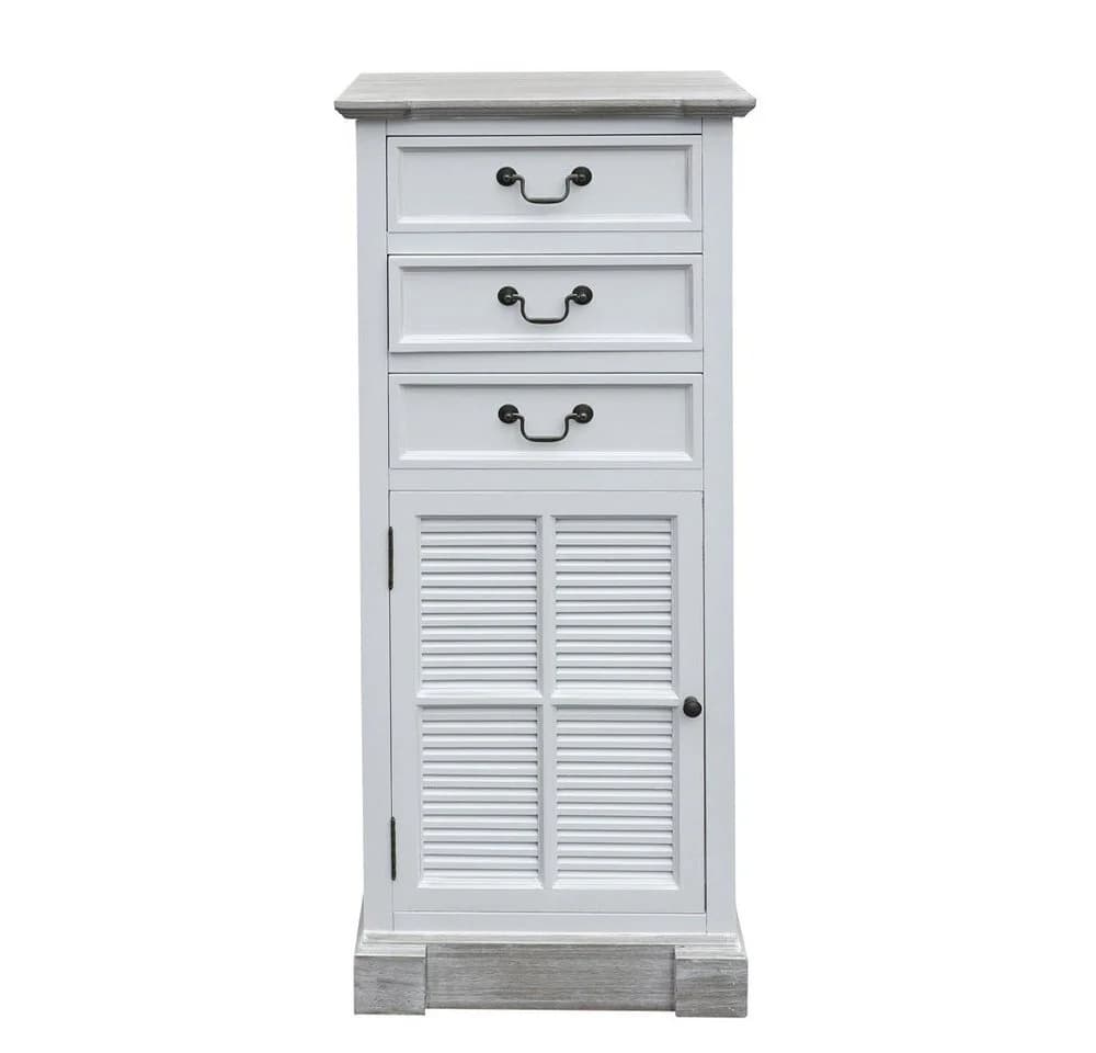 Grafelstein Hochschrank BEACH HOUSE weiß braun Badschrank