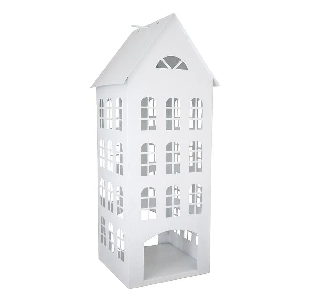 Grafelstein Kerzenlaterne Laterne White Home Weiß Metall Dekohaus - Bild 2