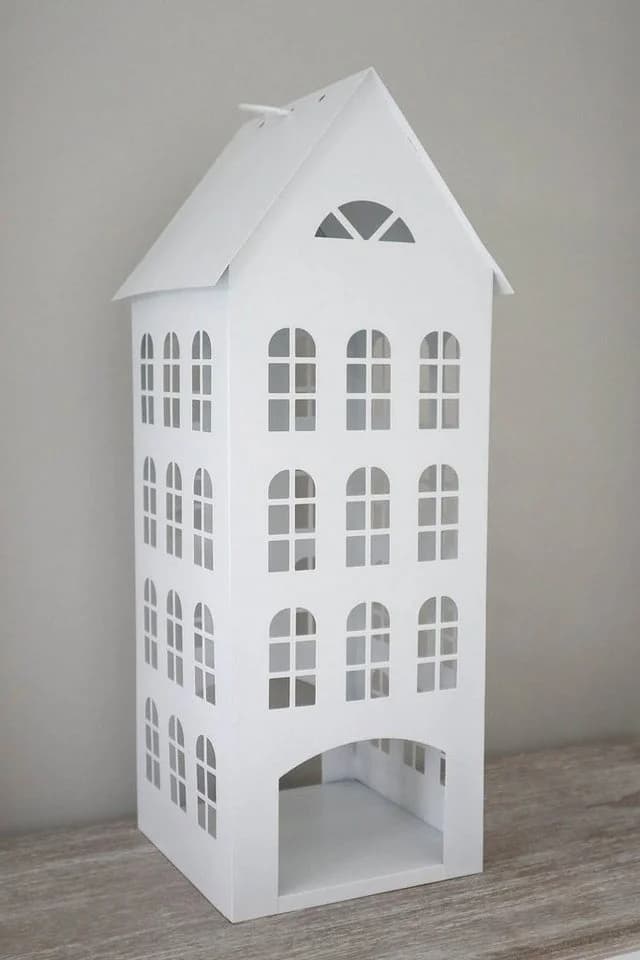 Grafelstein Kerzenlaterne Laterne White Home Weiß Metall Dekohaus - Bild 3
