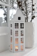 Grafelstein Kerzenlaterne MAISON Weiß Grau Shabby Chic Metallhaus Bild 3