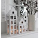 Grafelstein Kerzenlaterne MAISON Weiß Grau Shabby Chic Metallhaus Bild 4