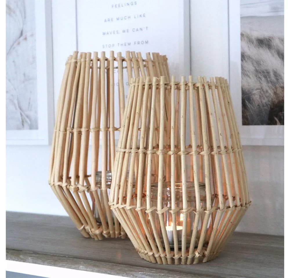Grafelstein Kerzenlaterne BAMBOO Natur Bambus Windlicht