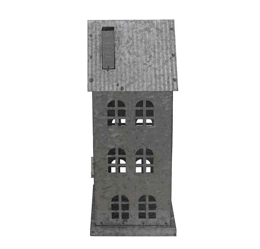 Grafelstein Kerzenlaterne ZINKHAUS grau aus Metall - Bild 3