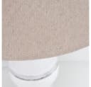Grafelstein Tischleuchte MARLA Weiß Beige Holz Landhausstil Shabby Chic E27 Bild 1